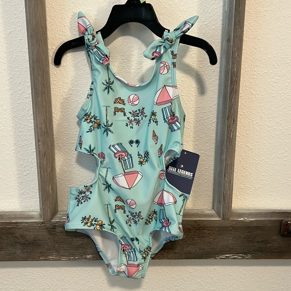 NEW Reel Legends Girls Bathing Suit